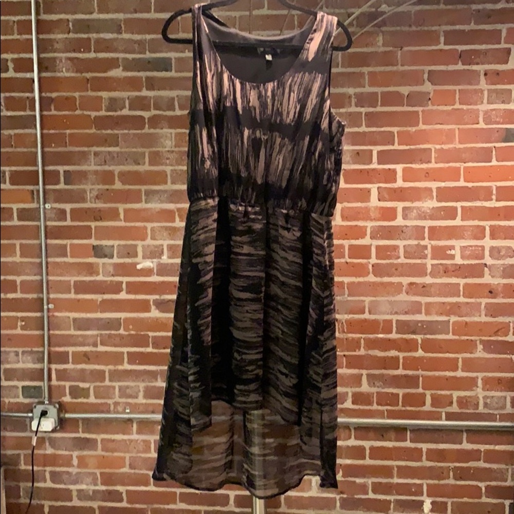 Black midi dress